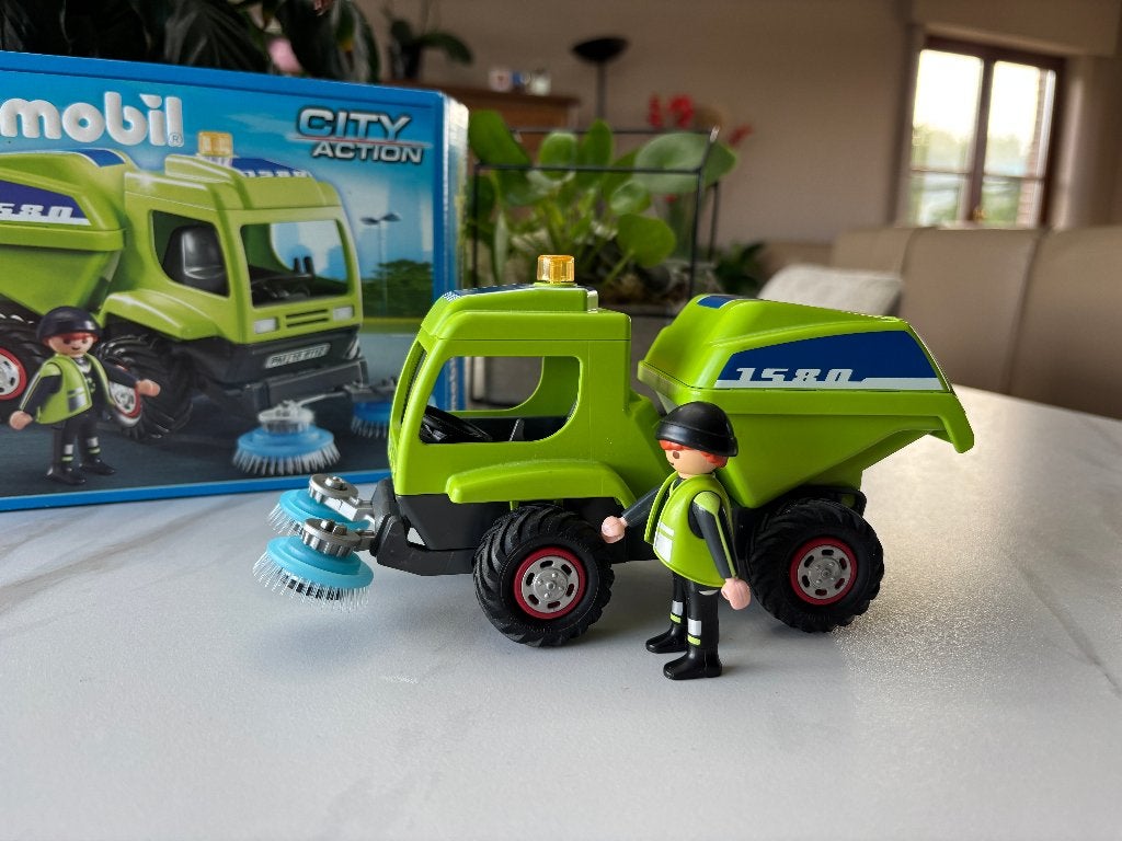 Playmobil 6112 Balayeuse de voirie, Enfants & Bébés, Comme neuf, Véhicule, City action, Kit complet