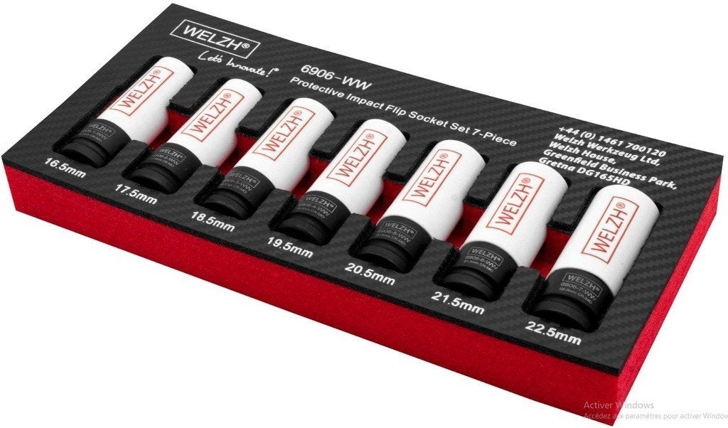 Welzh 6906-WW flip doppenset wielmoeren 16,5-22,5 mm, Ophalen, Nieuw