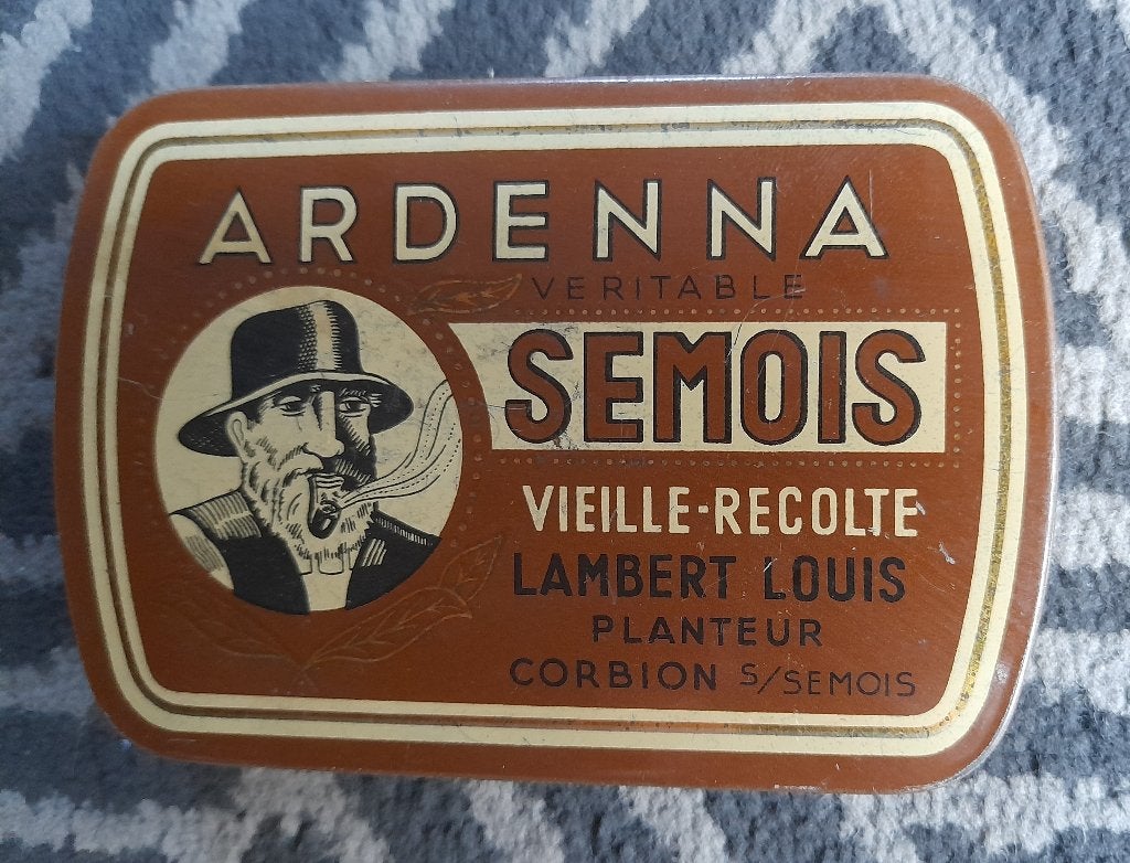 Boite tabac  Ardenna  Semois  tabaksdoos  -  Corbion, Envoi, Utilisé