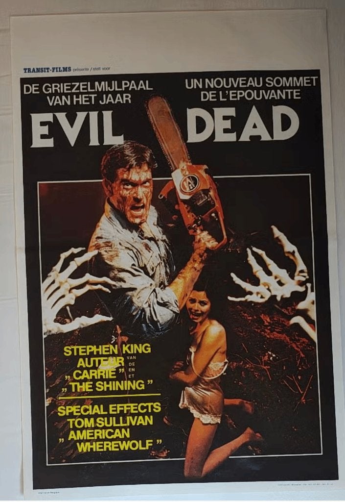 Evil dead  filmposter, Verzamelen, Ophalen, Zo goed als nieuw, Film en Tv