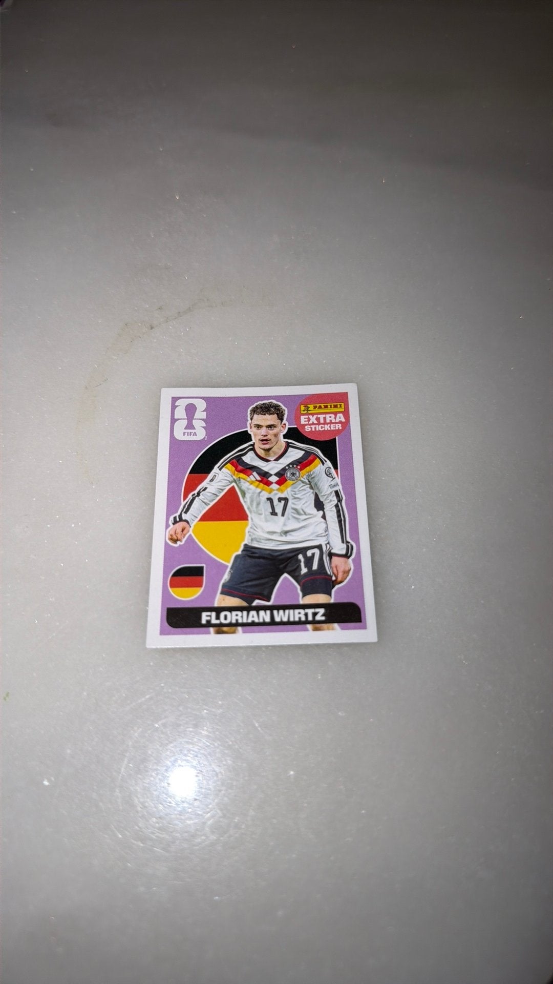 Paarse extra sticker florian wirtz, Ophalen of Verzenden, Zo goed als nieuw