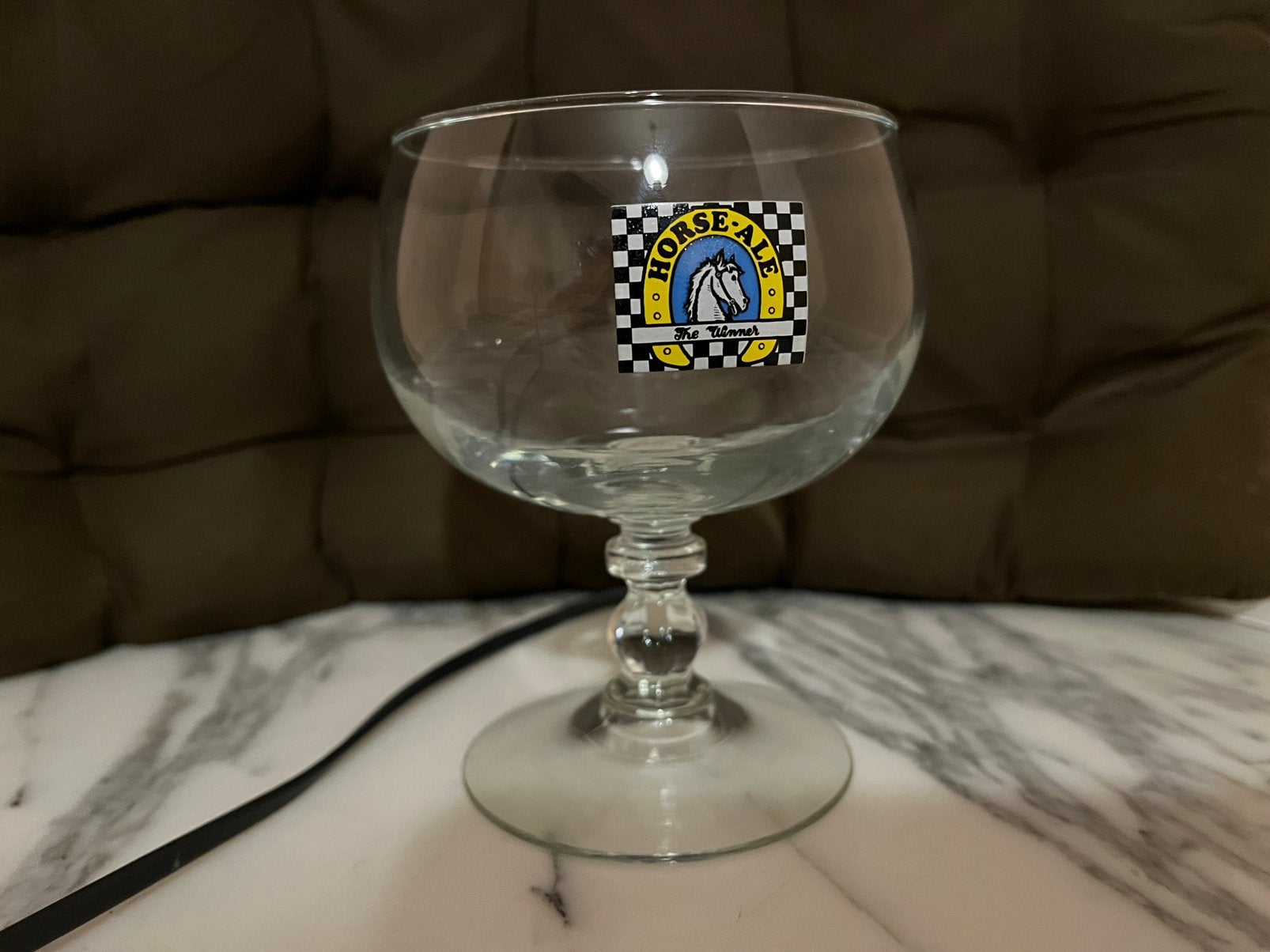 Bierglas Horse Ale retro, Ophalen, Zo goed als nieuw