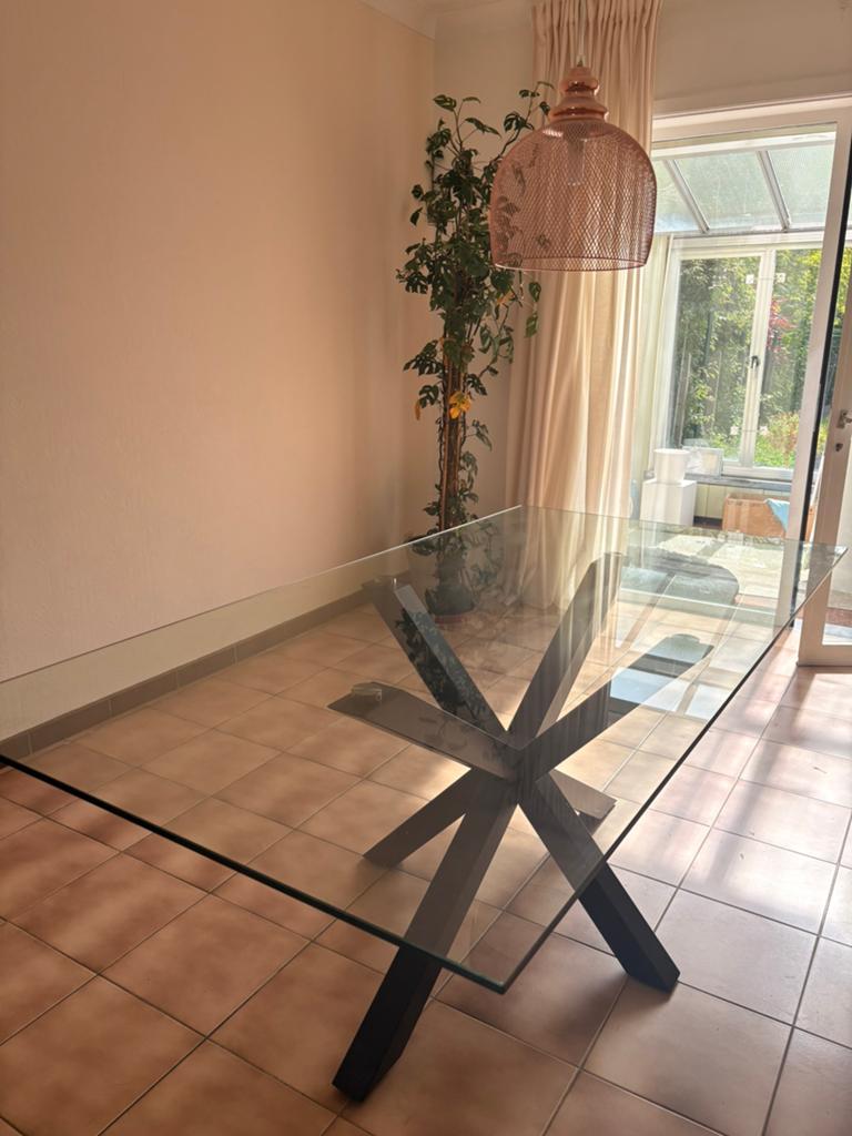Eettafel, Huis en Inrichting, Tafelonderdelen, Ophalen, Tafelpoot, Gebruikt, 150 tot 200 cm