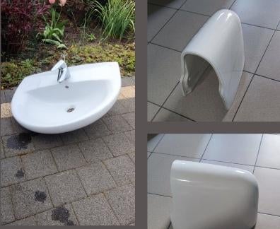 Lavabo Met Grohe Merk Kraan, Enlèvement, Comme neuf, Lavabo