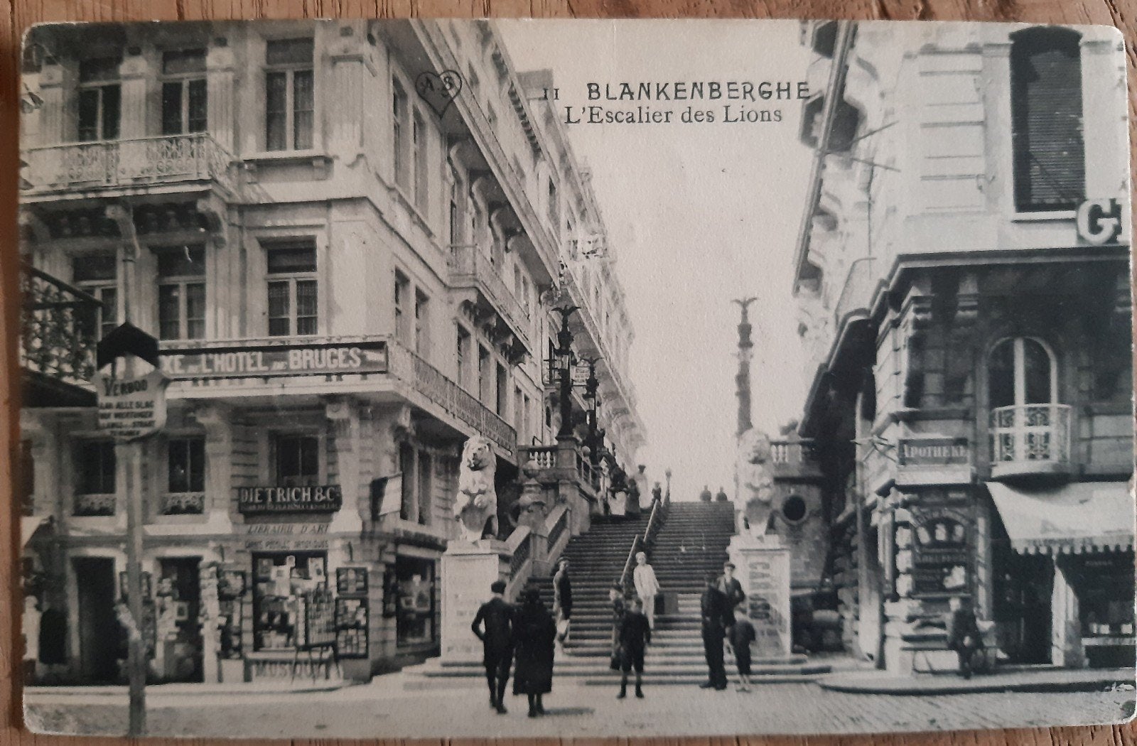 BLANKENBERGE escalier des LIONS KERKSTRAAT, Verzamelen, Ophalen of Verzenden