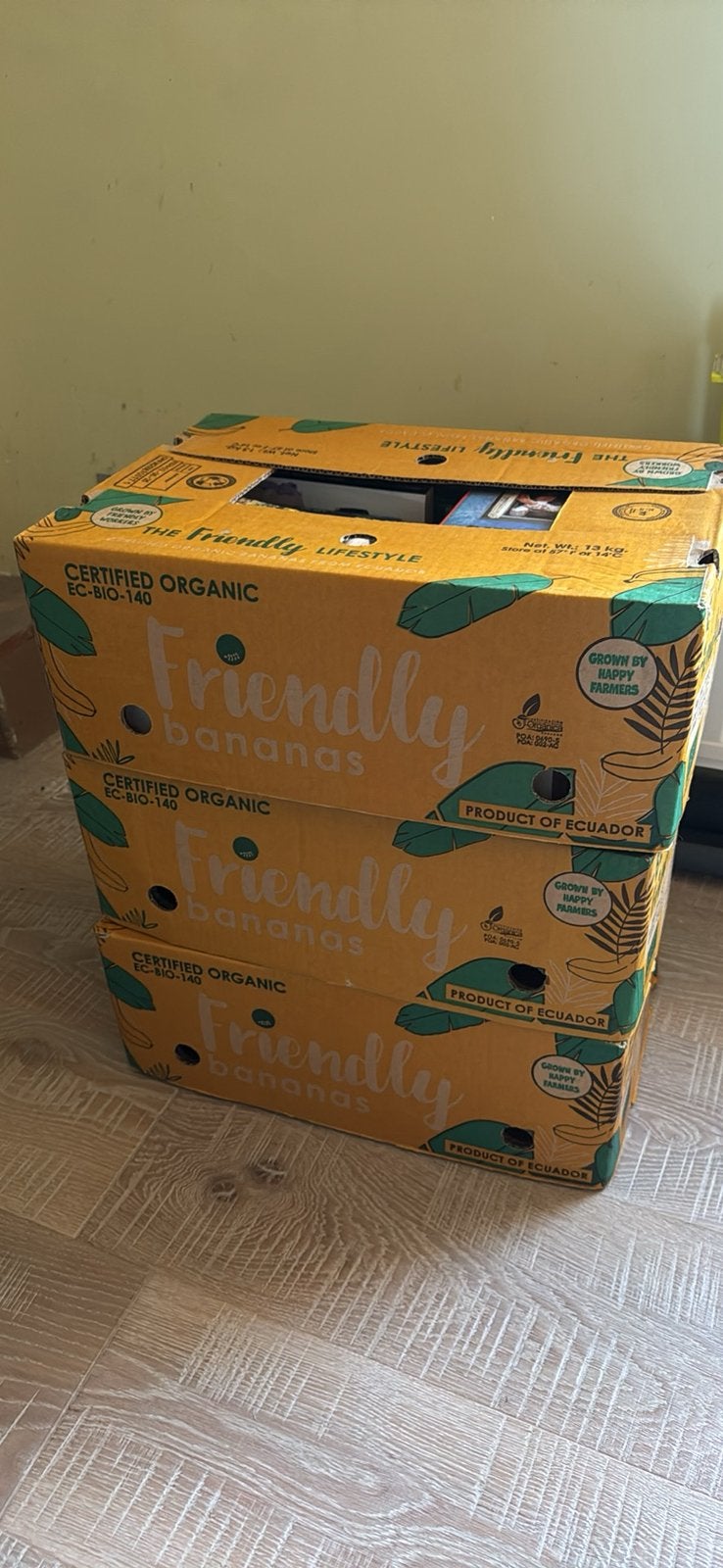 Lot de 3 caisses a bananes de livres diverd, Enlèvement, Utilisé