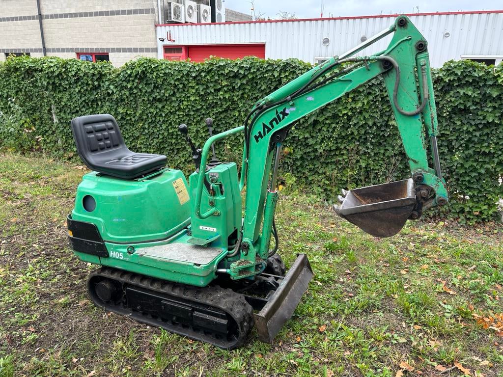 Hanix H05 minigraver deurgat graafmachine graafkraantje, Ophalen, Graafmachine