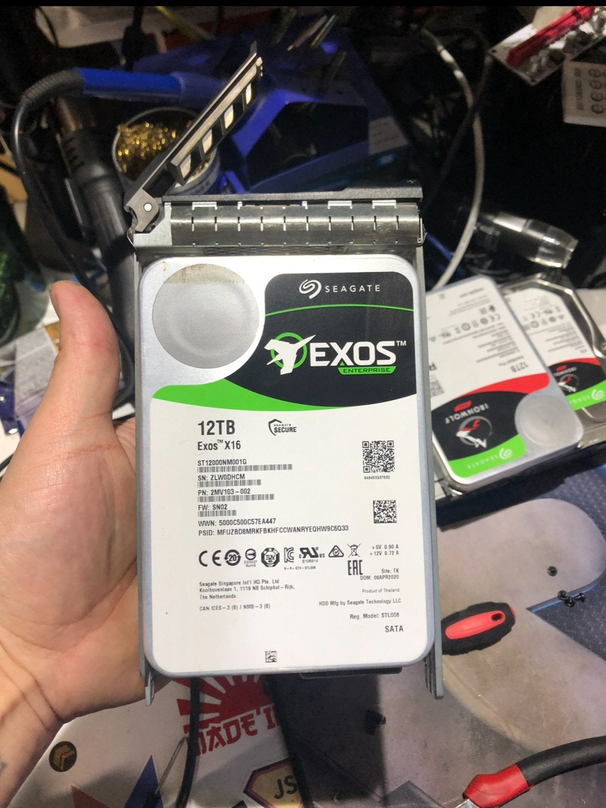 Hdd 12to seagate exos, Enlèvement ou Envoi, HDD