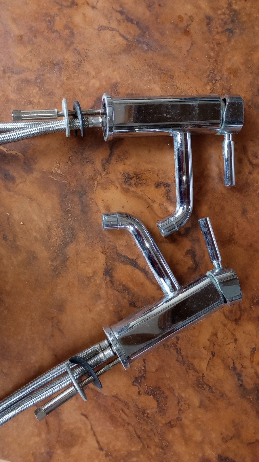 lavabo kranen, Ophalen, Gebruikt, Inox, Kraan