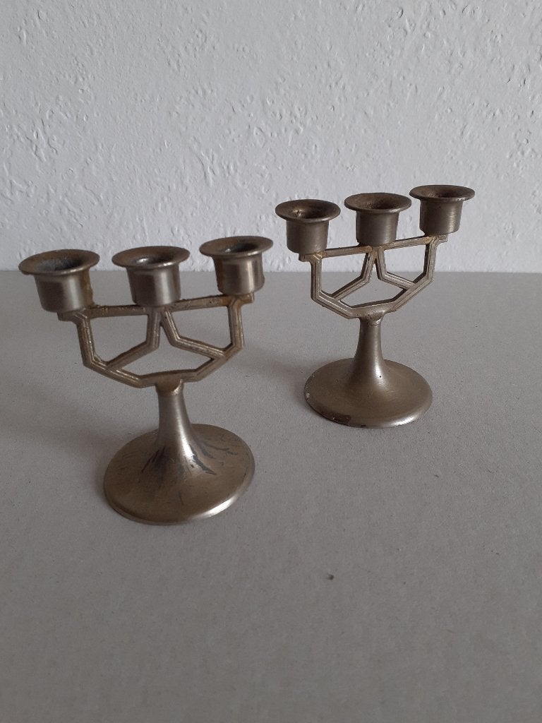 Art Deco miniatuur kandelaars, Ophalen