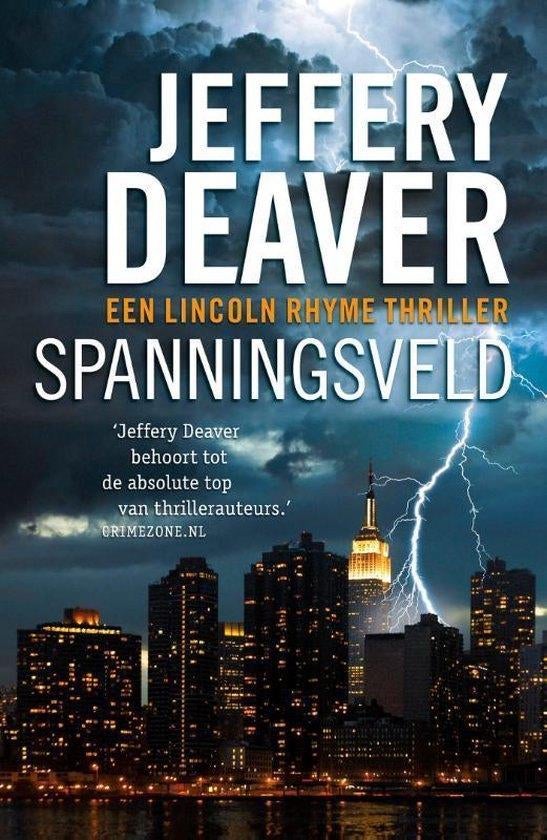 Te Koop Boek Lincoln Rhyme 9 - Spanningsveld J. Deaver, Livres, Thrillers, Utilisé, Enlèvement ou Envoi
