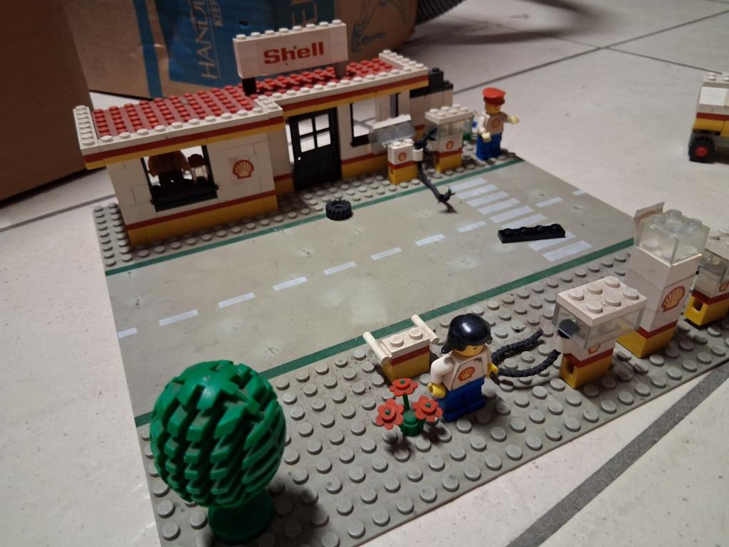 Lego vintage shell tankstation, Enlèvement, Utilisé, Lego