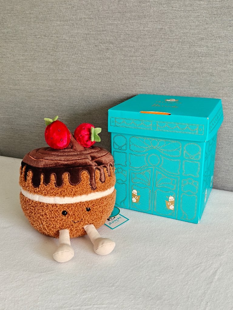 Jellycat Glacy Chocolate Cake Harrods London Exclusive, Ophalen of Verzenden, Nieuw, Jellycat