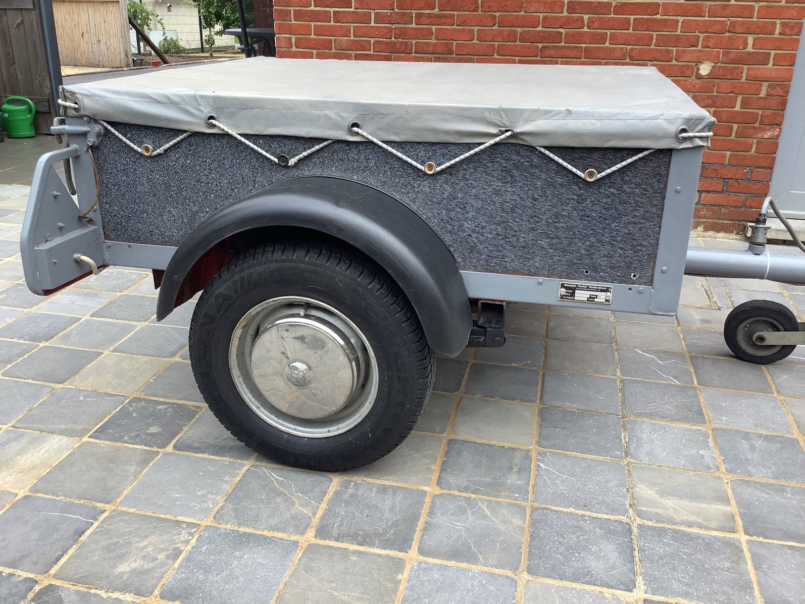 Geveerde oldtimer Westfalia bagage wagen, Fietsen en Brommers, Ophalen, Zo goed als nieuw