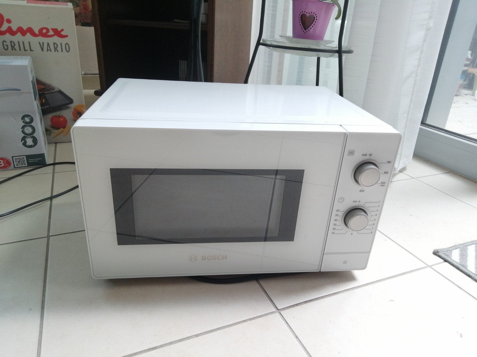 Bosch microwave, Ophalen