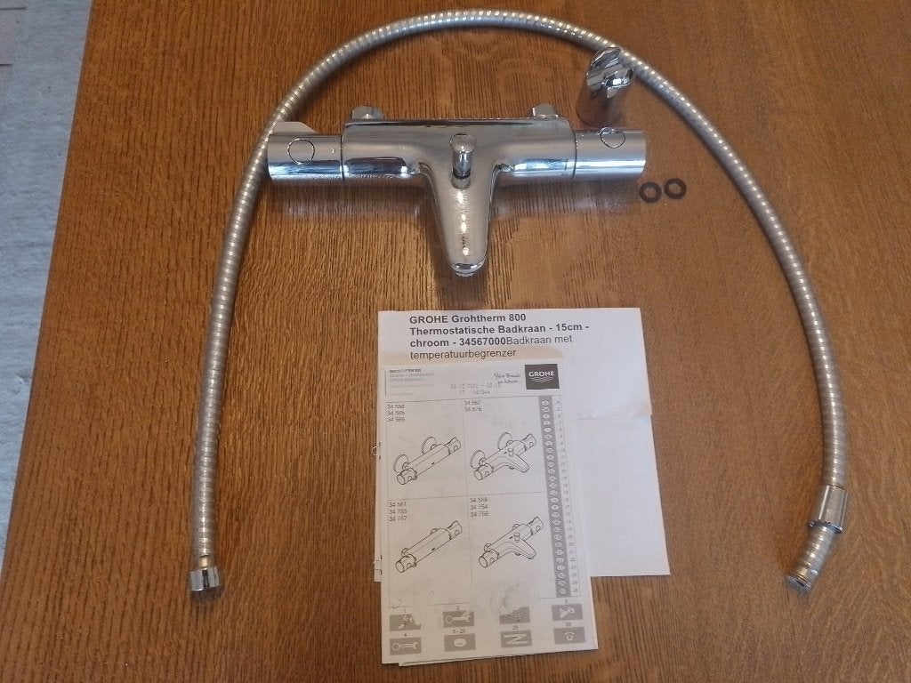 GROHE GROHTHERM 800_thermostatische badkraan, Doe-het-zelf en Bouw, Ophalen of Verzenden, Zo goed als nieuw, Kraan