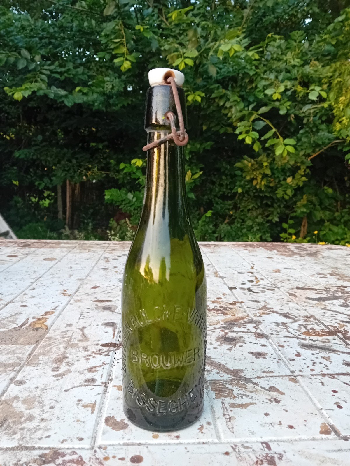 Oude vintage bierfles brouwerij Vandenbulcke Bissegem, Verzamelen, Ophalen of Verzenden