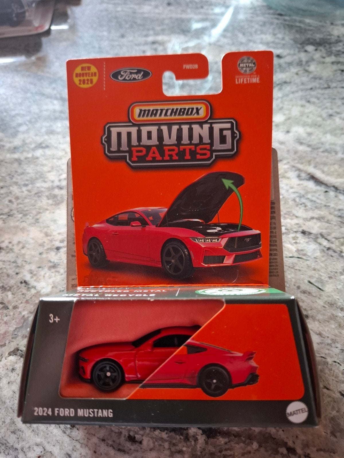 Matchbox moving parts ford mustang 2024, Hobby en Vrije tijd, Ophalen of Verzenden, Nieuw