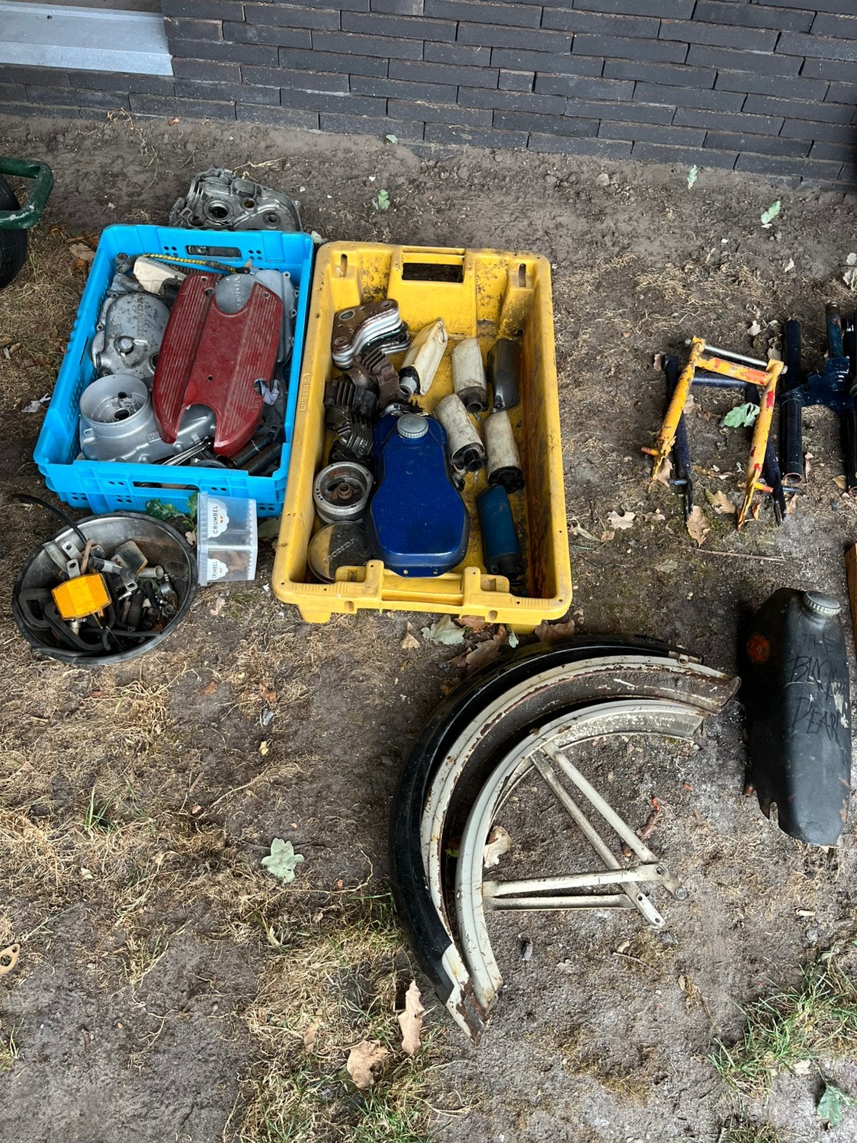 Lot onderdelen honda amigo novio pc50, Vélos & Vélomoteurs, Enlèvement ou Envoi, Comme neuf