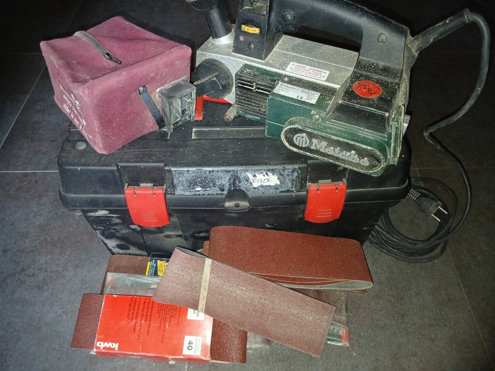 Metabo bandschuurmachine, Ophalen, Zo goed als nieuw