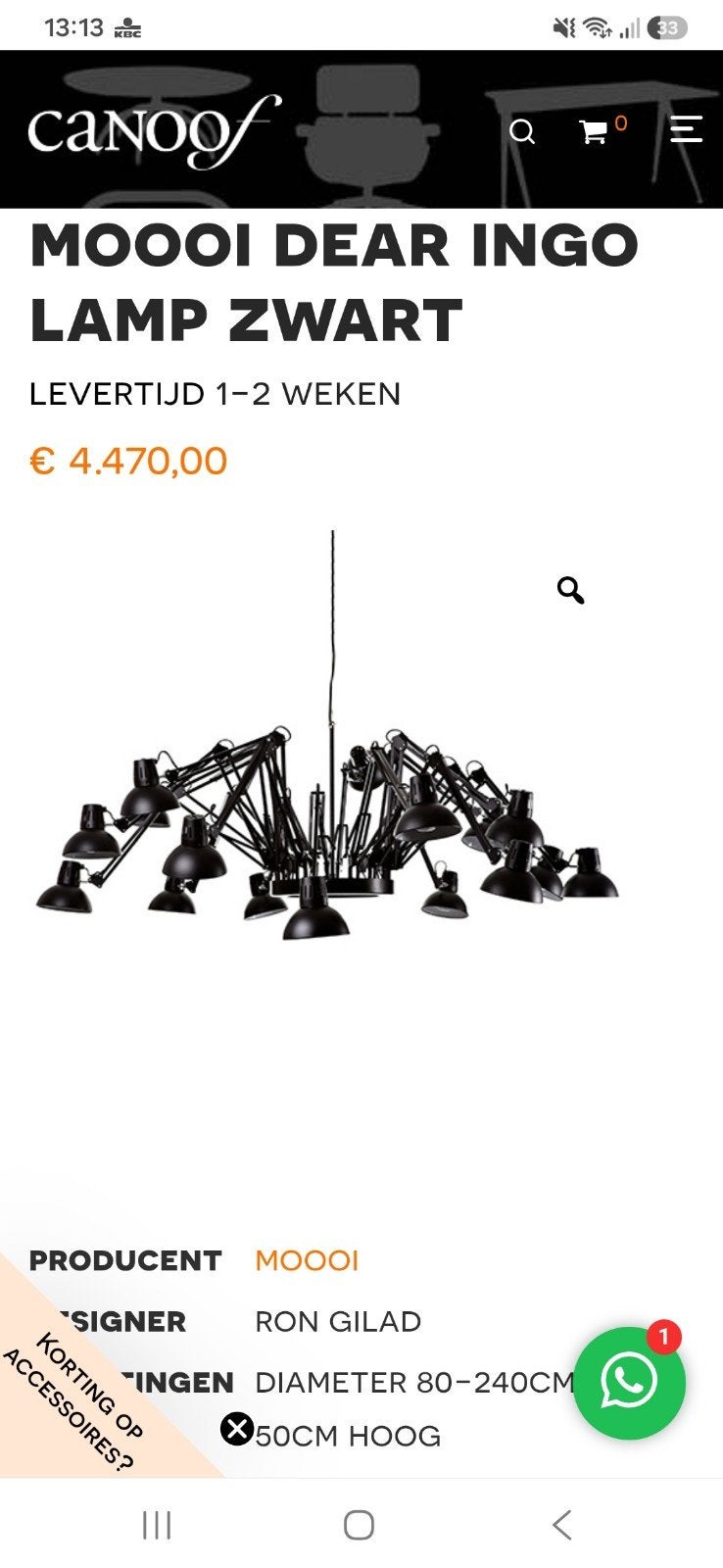 luster, Ophalen