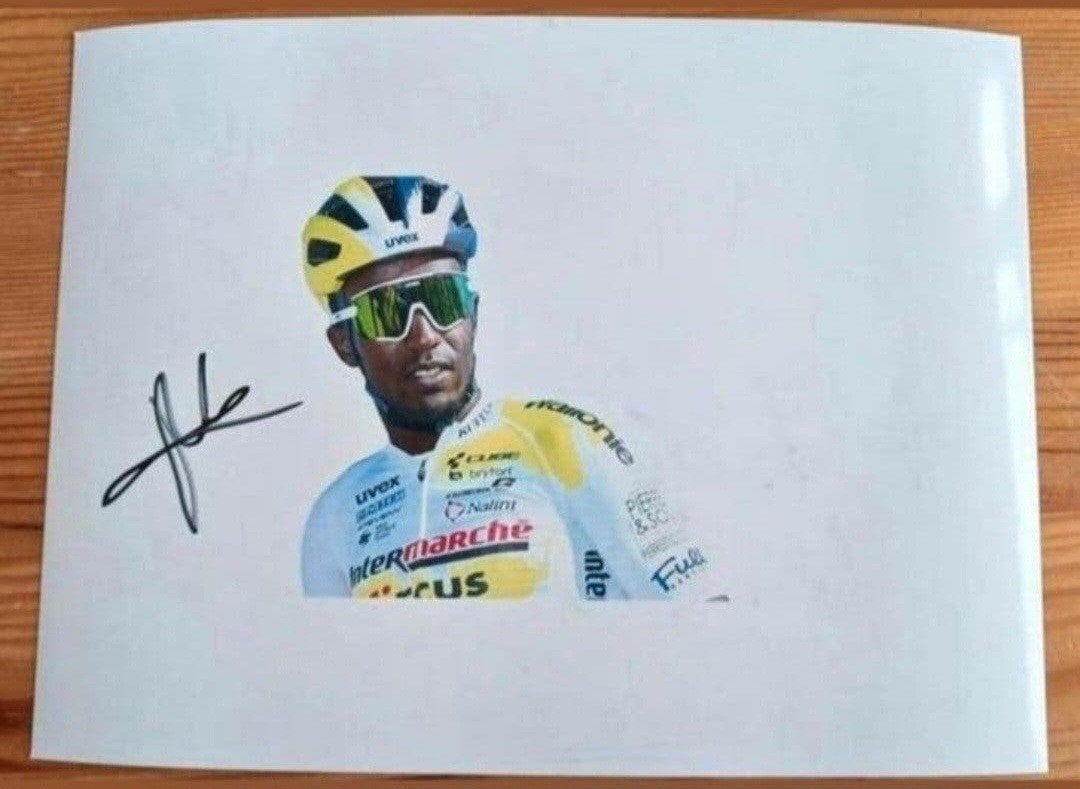 Gesigneerde foto van Biniam Girmay., Envoi, Neuf