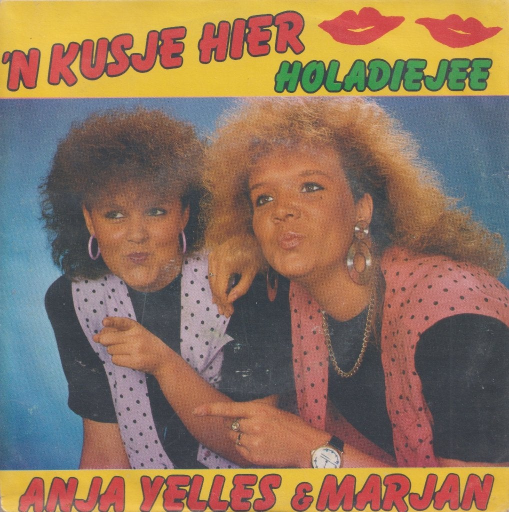Anja Yelles & Marjan – Een kusje hie ren een kusje daar, Gebruikt, 7 inch, Single, Ophalen of Verzenden