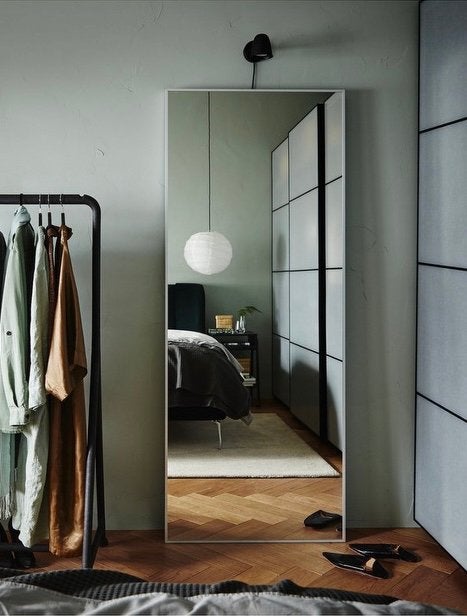 Miroir IKEA HOVET 78x196 cm – Alu, Maison & Meubles, Enlèvement ou Envoi, Comme neuf