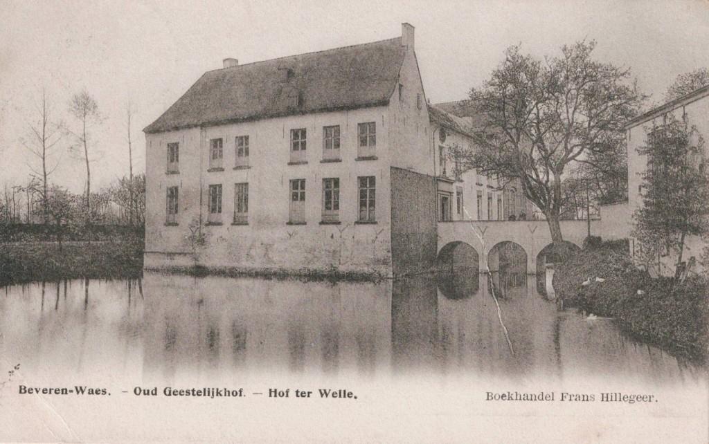 Beveren-Waes Oud Geestelijkhof - Hof ter Welle circulée, Verzamelen, Postkaarten | België, Verzenden, Voor 1920, Gelopen, Oost-Vlaanderen