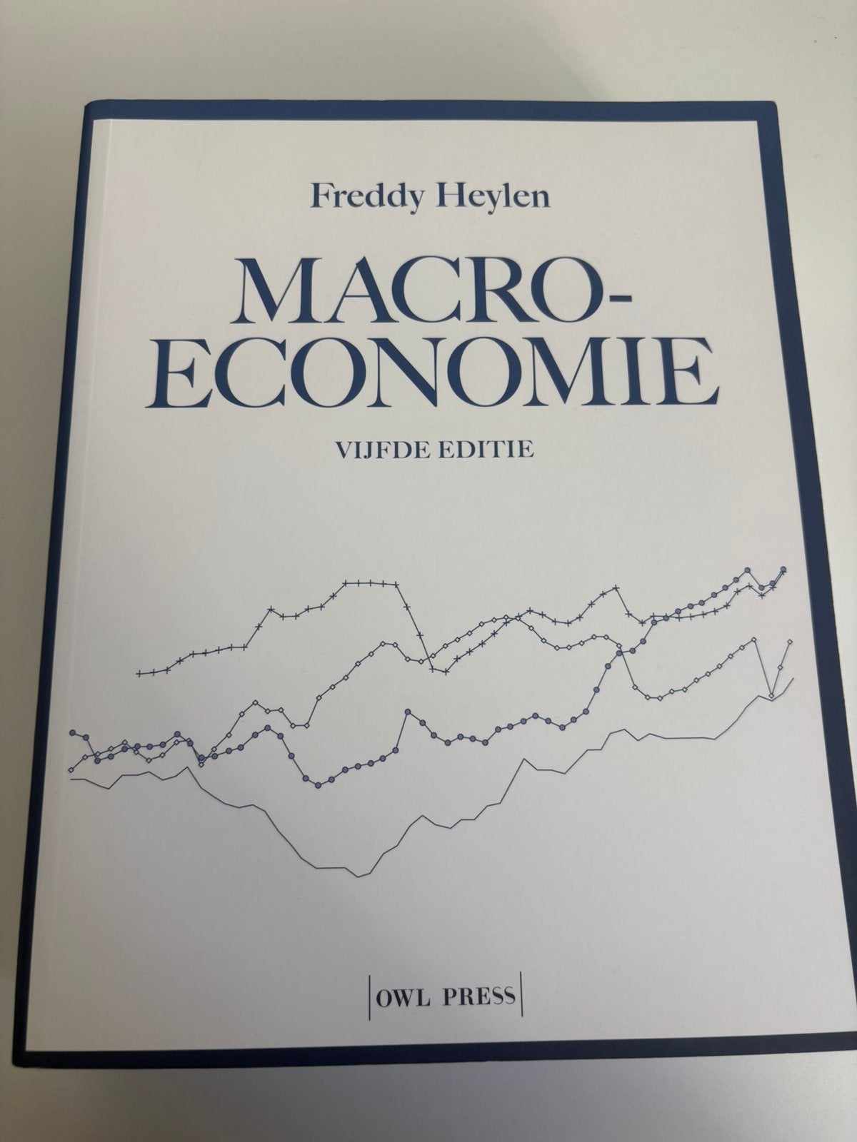 Cursus macro economie– UGent, Boeken, Ophalen, Zo goed als nieuw, Freddy Heylen