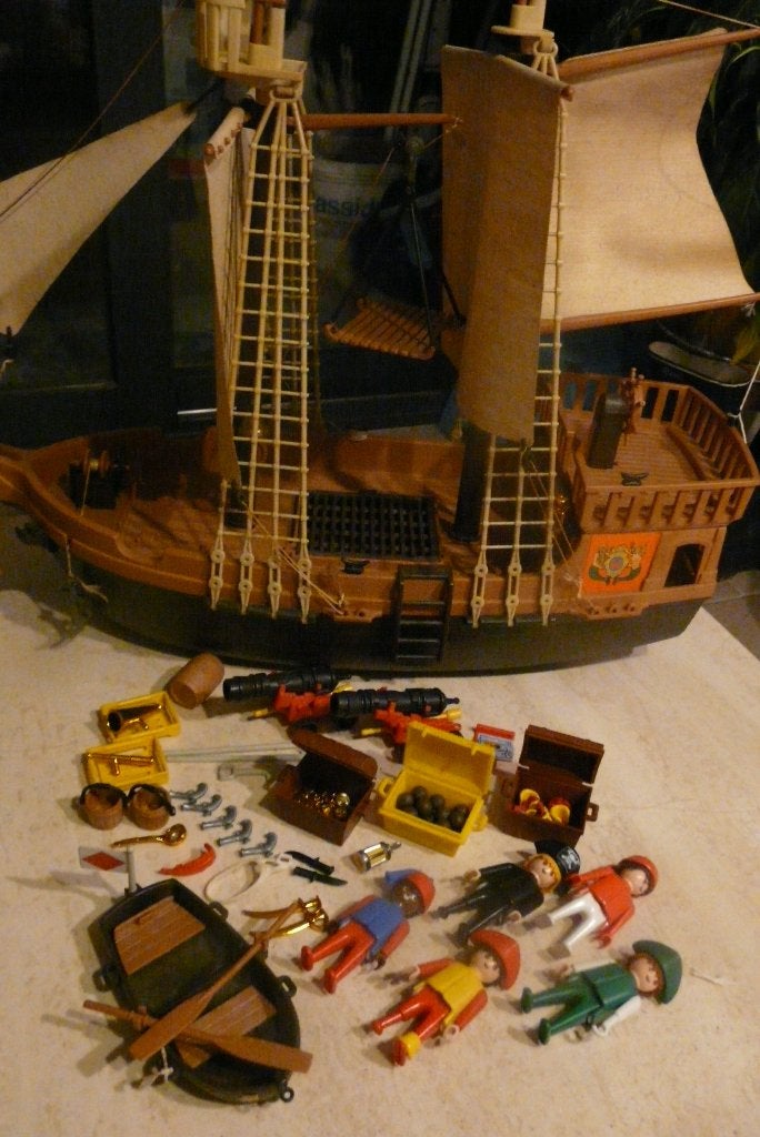 3550- Premier bateau pirate Playmobil 1978., Pirates, Enlèvement ou Envoi, Bateau, Kit complet