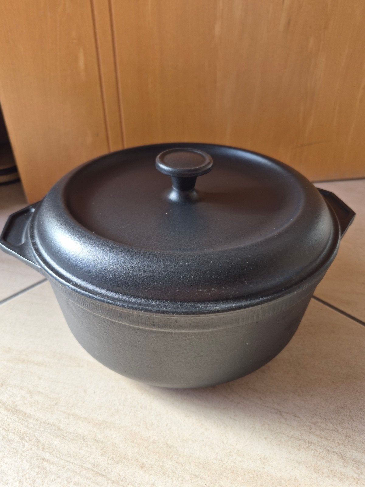 ronde zwarte gietijzeren braadpan, Ophalen, Gietijzer, Braadpan