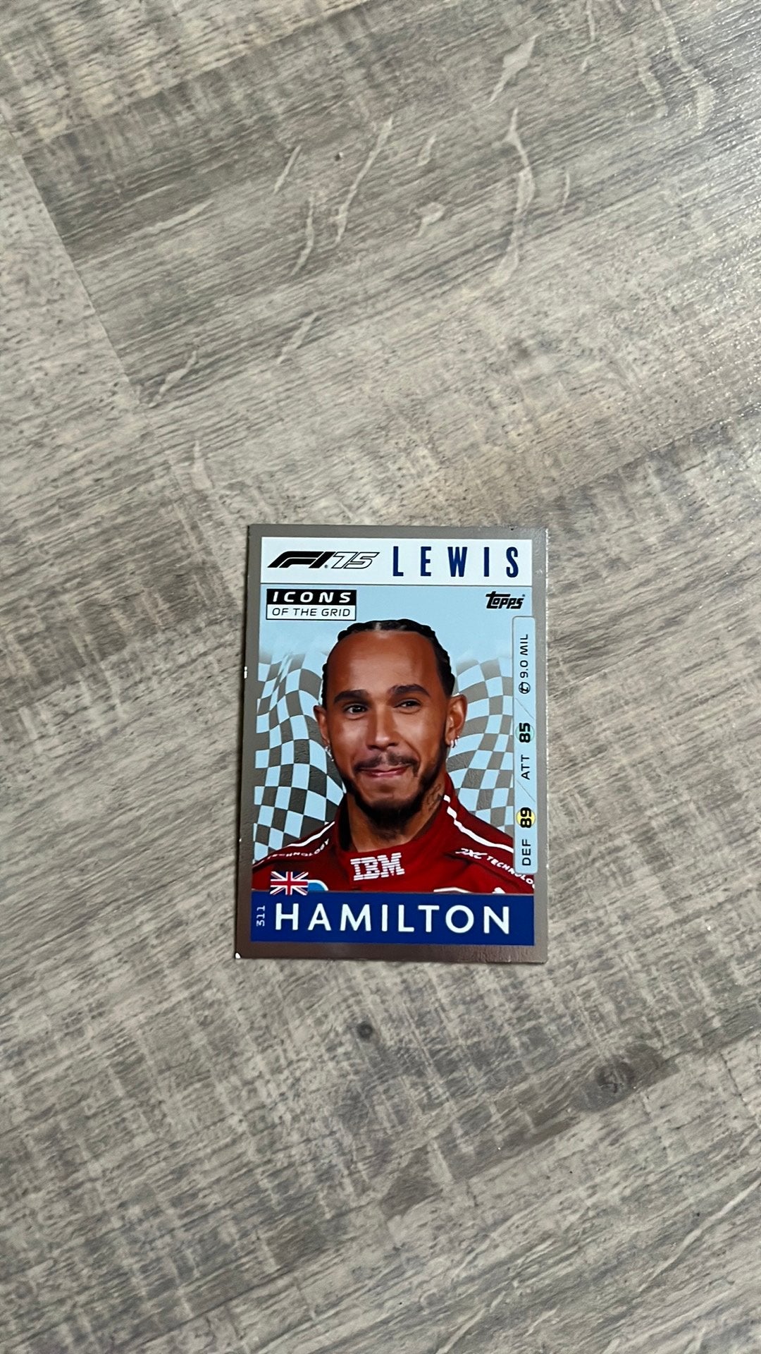 Lewis hamilton kaart, Ophalen, Zo goed als nieuw, Spelerskaart