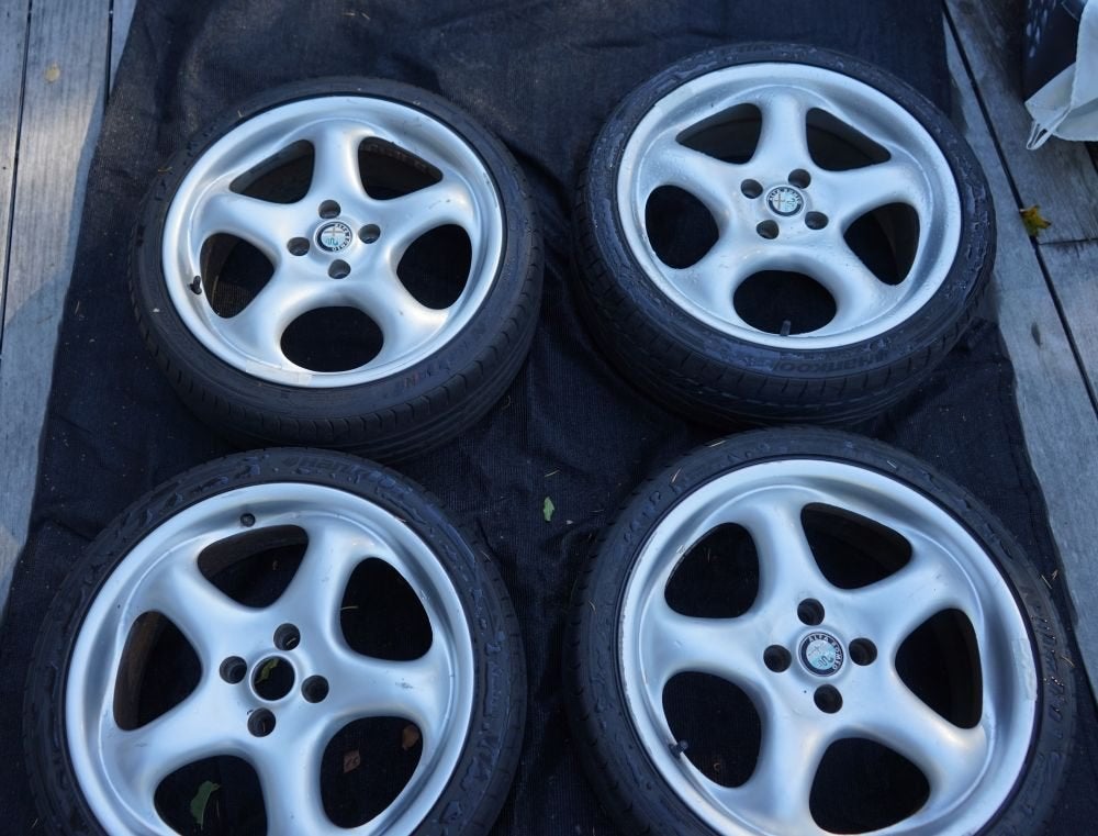 4 Jantes Alfa Romeo 17" en 4 X 98, Autos : Pièces & Accessoires, Pneus été, 17 pouces, Enlèvement, Utilisé