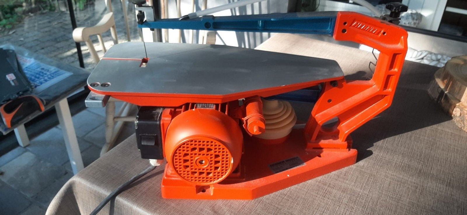 Figuurzaagmachine Hegner Multicut 1, Tuin en Terras, Ophalen, Zo goed als nieuw