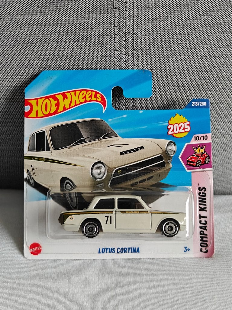 Hot Wheels Lotus Cortina Wit Compact Kings 2025, Ophalen of Verzenden, Nieuw, Auto