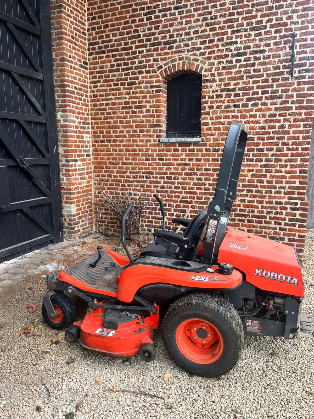 Tracteur de pelouse à rayon de braquage zéro Kubota, Jardin & Terrasse, Enlèvement, Utilisé, Bac de ramassage