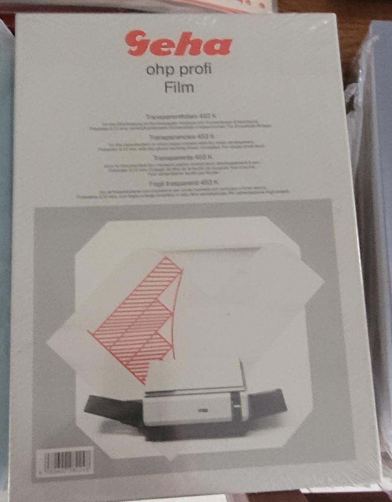 Geha transparante folie, Computers en Software, Printerbenodigdheden, Ophalen, Nieuw, Overige typen, Divers