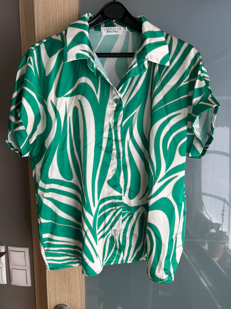Bloesje Lola&liza maat 44, Kleding | Dames, Ophalen, Zo goed als nieuw, Maat 42/44 (L), Groen