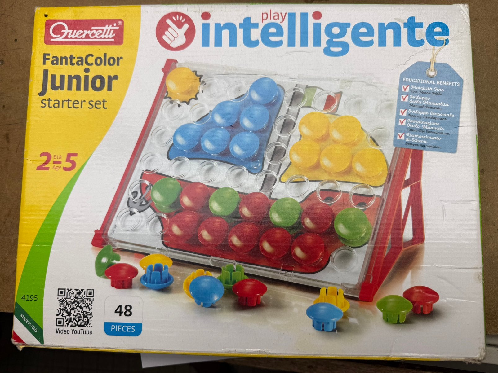 Quercetti Fantacolor Junior, Kinderen en Baby's, Speelgoed | Kinderpuzzels, Ophalen, Zo goed als nieuw