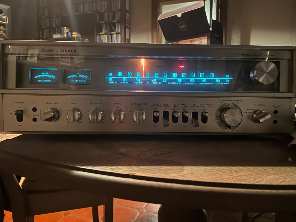 FISHER RS-1056-E VERSTERKERBESTAND, Audio, Tv en Foto, Ophalen, Gebruikt, Stereo, 120 watt of meer