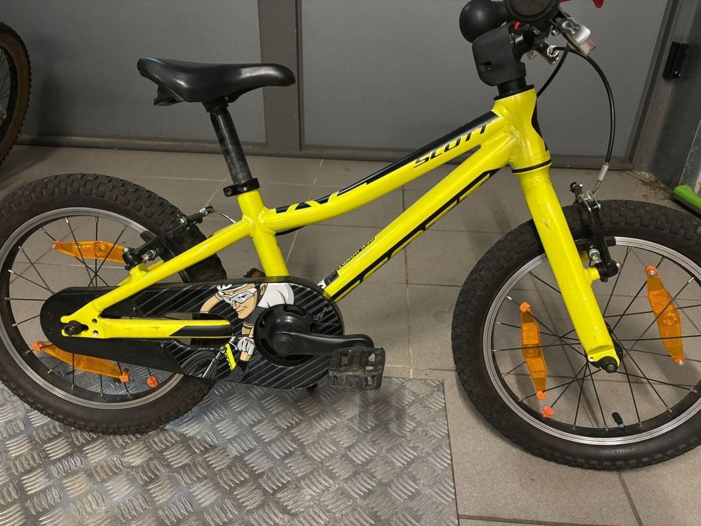 Scott kinderfiets 16´, Vitesses, Frein sur jante, Comme neuf, Enlèvement