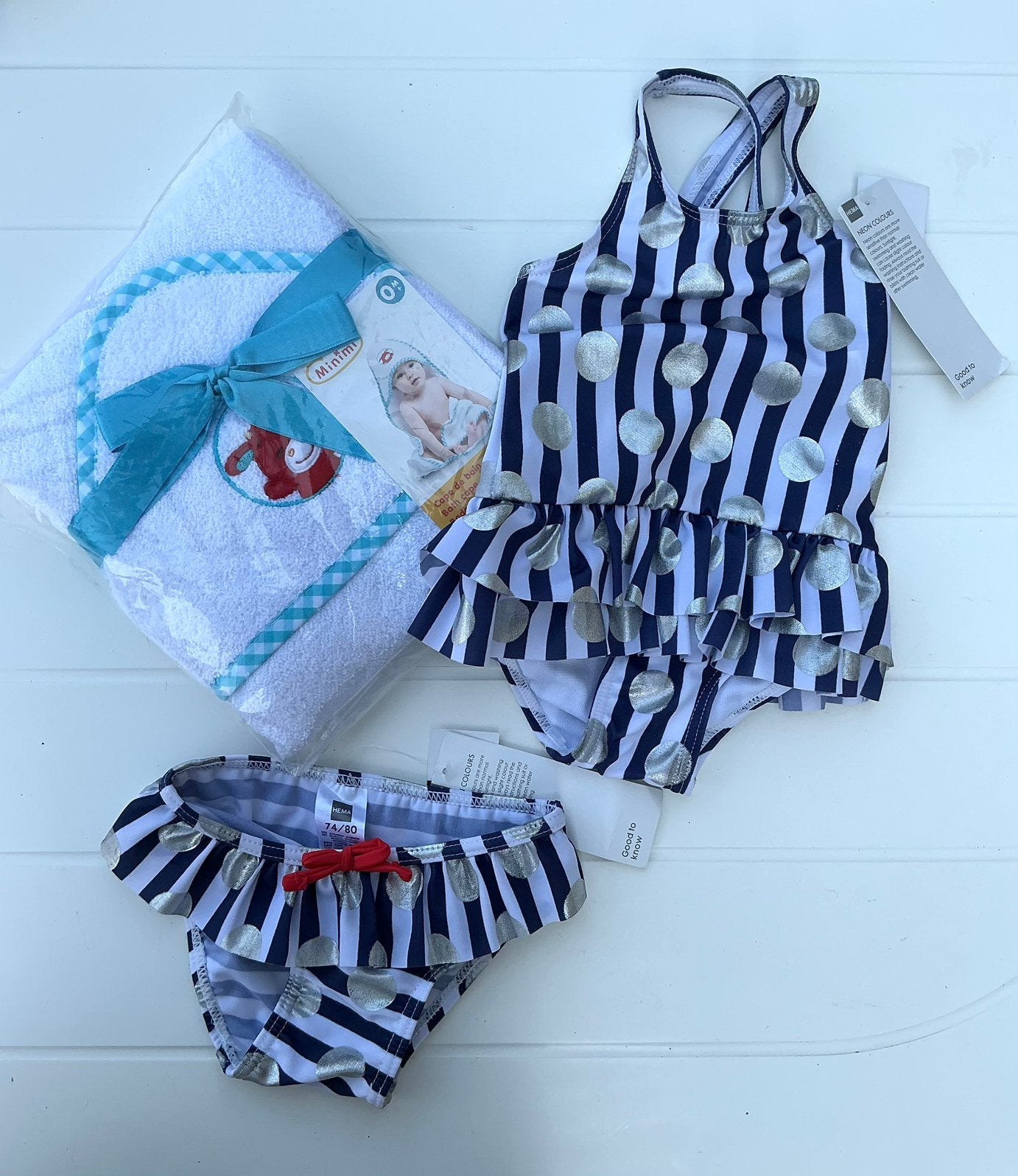 tof badpakje, bikini…(74-80), handd en paras., Enfants & Bébés, Vêtements de bébé | Maillots de bain pour bébés, Comme neuf, Bikini