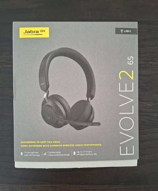 Jabra Evolve2 65 Link380/390c MS Stereo Black, Enlèvement, Utilisé, Sans fil