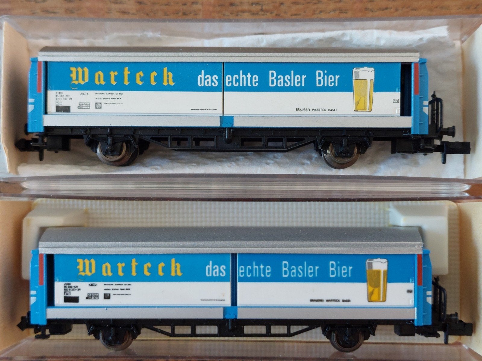 Fleischmann piccolo sbb cff schuifwandwagons bier wartek, Ophalen of Verzenden, Fleischmann