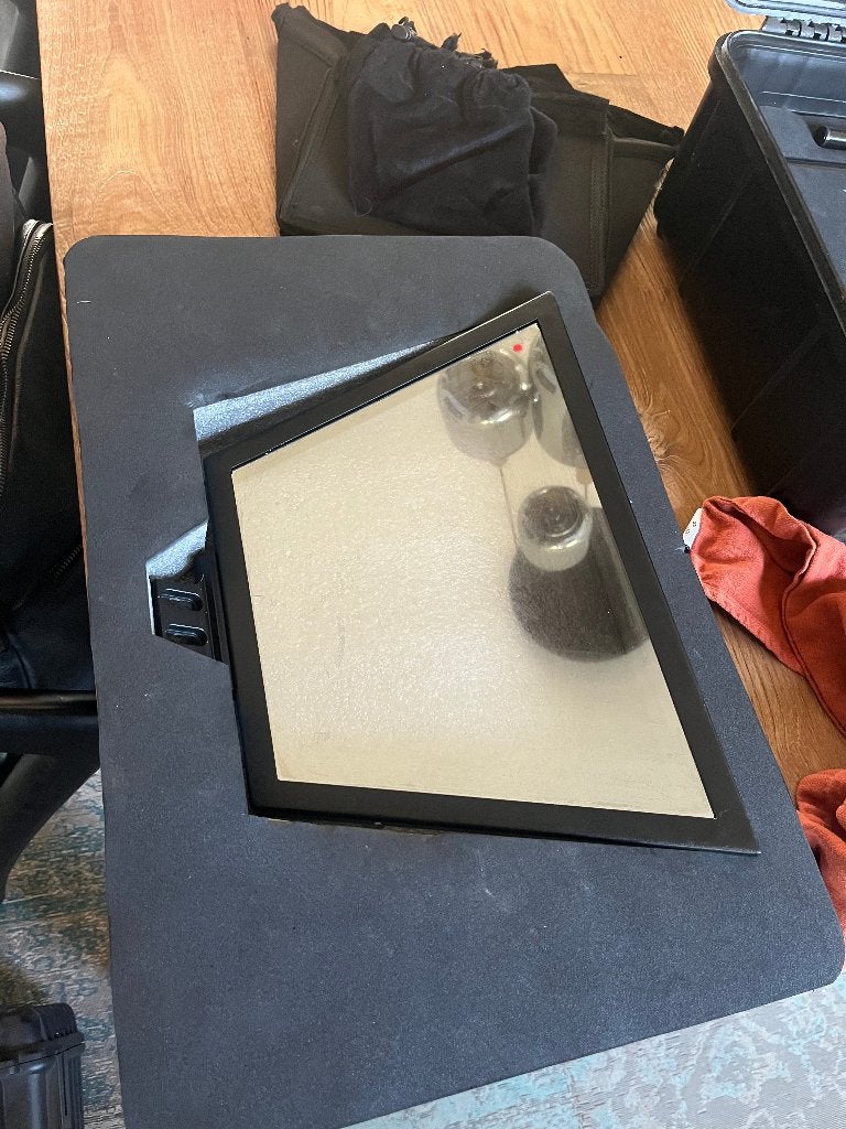 Teleprompter voor tablet met Movofilms transportkoffer, Overige merken, Overige typen, Ophalen, Gebruikt