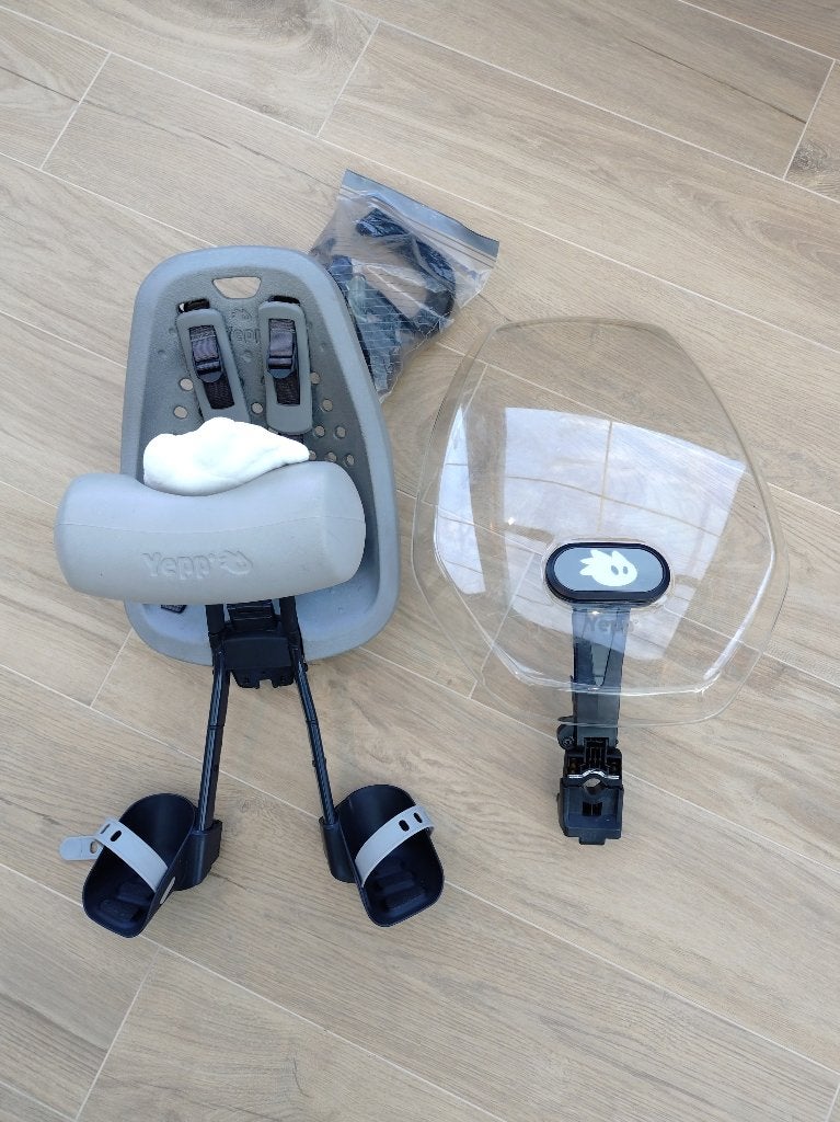 Thule Yepp Mini Fietsstoeltje Voorzitje + windscherm, Fietsen en Brommers, Yepp (Thule), Voorzitje, Ophalen of Verzenden, Gebruikt