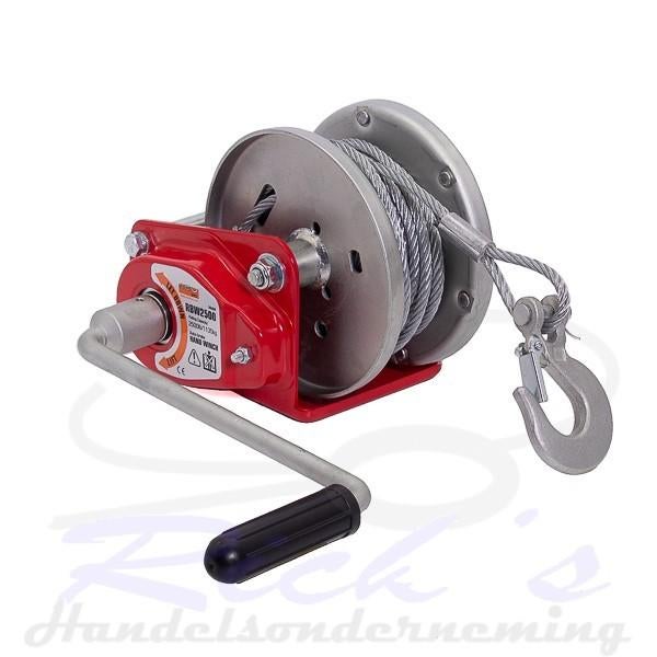 Handlier RBW2500 geremd 1135KG – incl 10 meter staalkabel, Ophalen of Verzenden, Nieuw