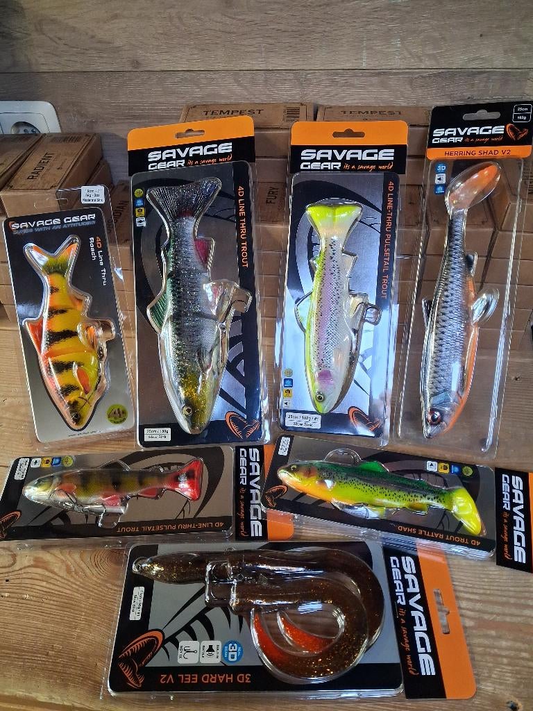 Set Savage Gear BIG Baits (7 stuks), Ophalen of Verzenden, Nieuw, Overige typen
