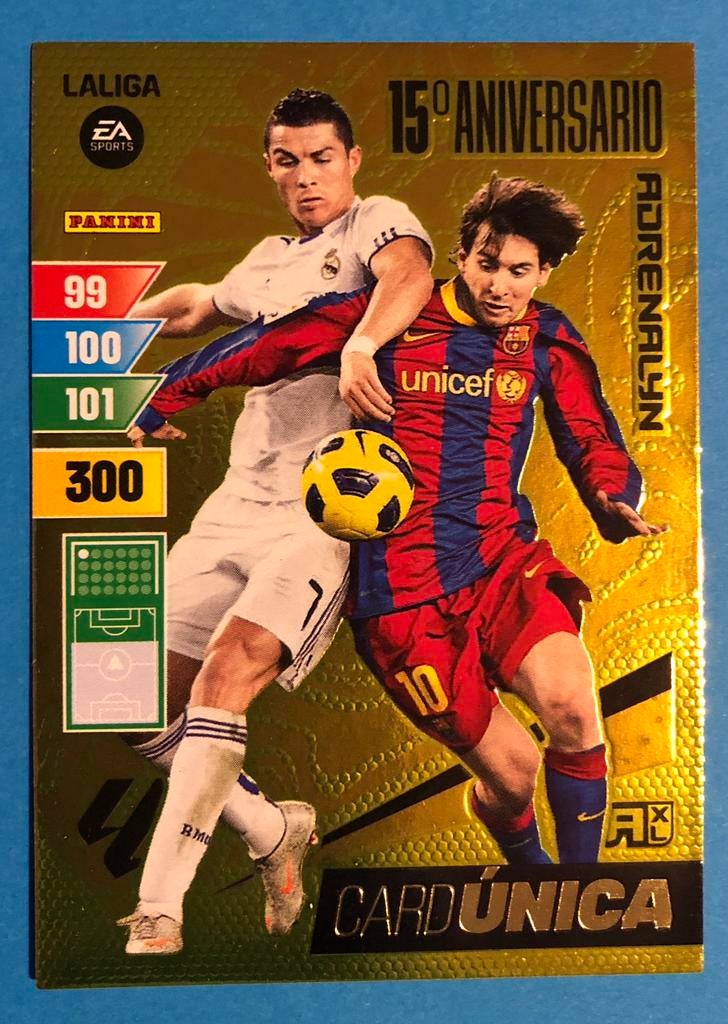 Adrenalyn 2023/24 Messi-Cristiano Ronaldo Card Única Panini, Verzamelen, Verzenden, Nieuw, Sport